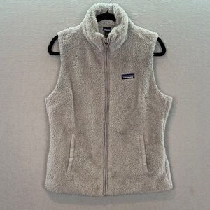 Patagonia - women’s Los Gatos fleece Vest full zip up high collar grey size L